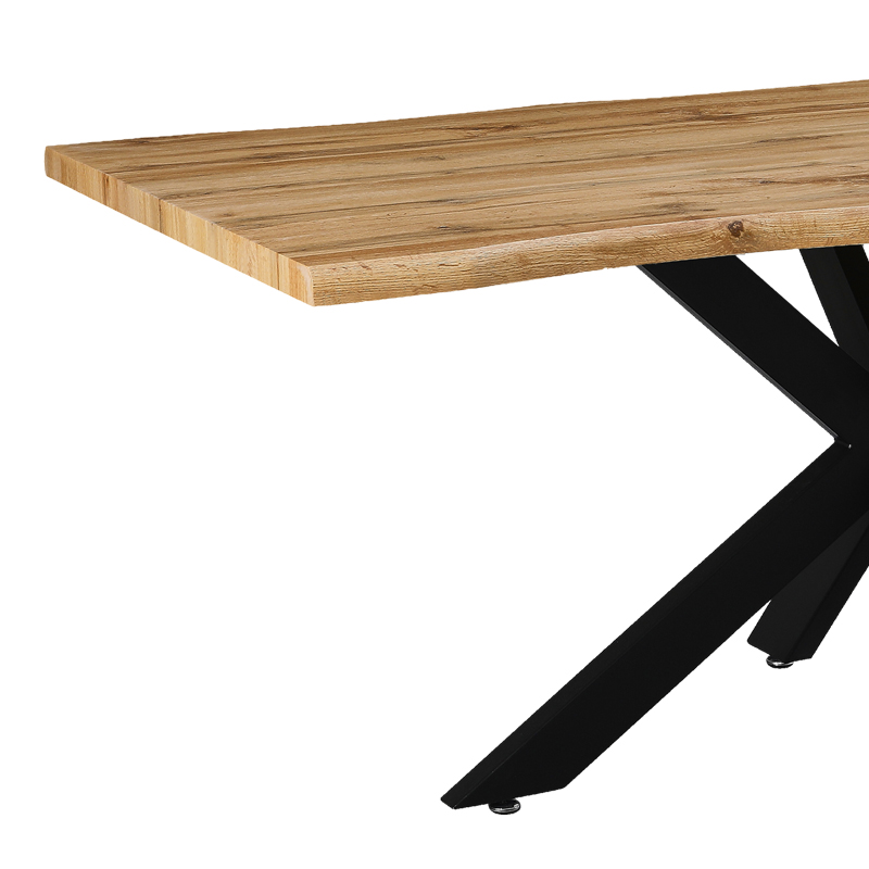 Tavolinë Gilman pakoworld MDF në ngjyrë SONOMA-e zezë 180x90x75cm.
