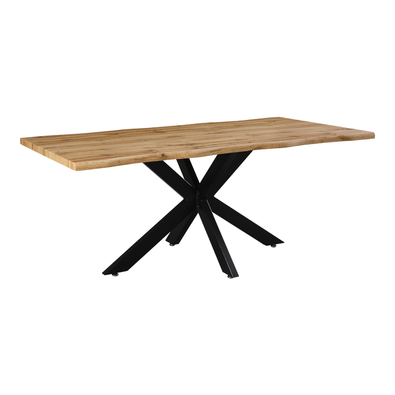 Tavolinë Gilman pakoworld MDF në ngjyrë SONOMA-e zezë 180x90x75cm.