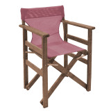 Set ngrënieje Retto 5 copë dru masiv ahu arrë-ngjyrë e kuqe e errët 120x75x71cm