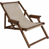 Chaise longue Retto pakoworld ahu masiv arrë-PVC ngjyrë jashtë