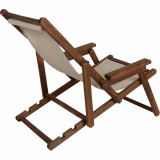 Chaise longue Retto pakoworld ahu masiv arrë-PVC ngjyrë jashtë