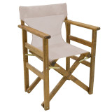 Set ngrënieje Retto 5 copë dru i ngurtë ahu arrë pëlhurë-bezhë gri 100x60x71cm