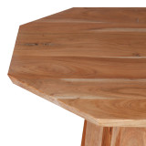Tavolinë kafeje Octagon pakoworld prej druri akacie në nuancë natyrale D80x45cm