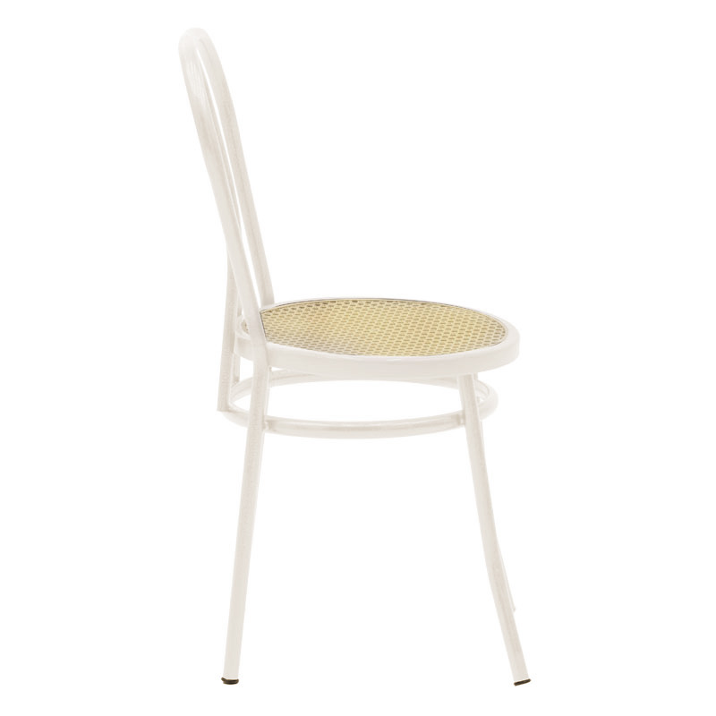 Karrige Vienna pakoworld PE rattan bezhë-metal ekru