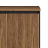 Kabinet i ulët profesional Oscar pakoworld në ngjyrë arrë-antracit 80x40x80cm