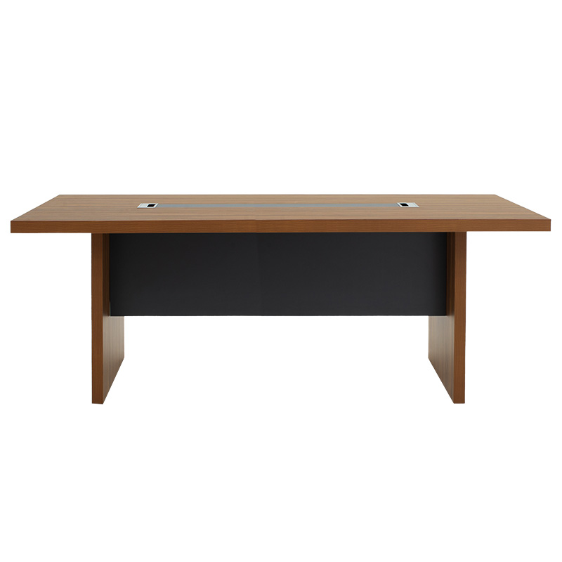 Tavolinë konferencash profesionale Oscar pakoworld 5cm arrë-antracit 240x120x76cm