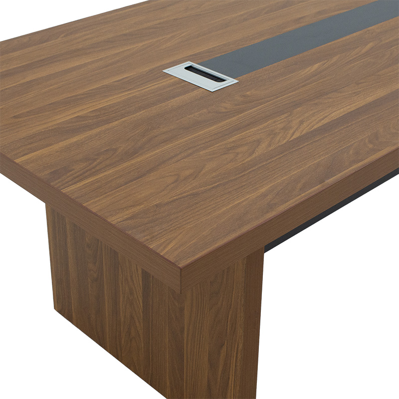 Tavolinë konferencash profesionale Oscar pakoworld 5cm arrë-antracit 240x120x76cm