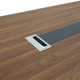 Tavolinë konferencash profesionale Oscar pakoworld 5cm arrë-antracit 240x120x76cm