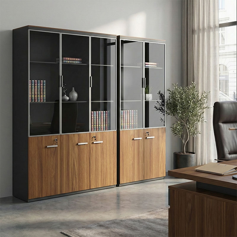Kabinet zyre profesional Oscar pakoworld arrë-antracit 200x40x200cm