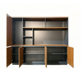 Bibliotekë profesionale Oukda pakoworld arrë antracit 200x40x200cm