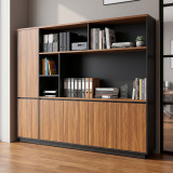 Bibliotekë profesionale Oukda pakoworld arrë antracit 200x40x200cm