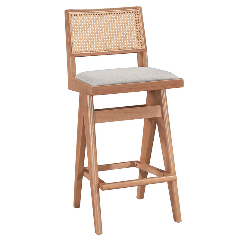 Set bar ngrënieje Winslow pakoworld set 7 copë druri gome arre e lehtë 120x45x100cm