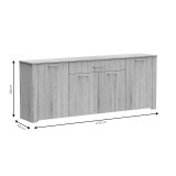 Bufe Kinley pakoworld sonoma 210x40x82cm