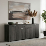 Bufe Kinley pakoworld gri-wenge 210x40x82cm