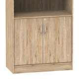 Bibliotekë Anze pakoworld melamine natyrale 80x40x180cm