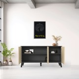 Bufe Billie pakoworld antracit-SONOMA 149x40x77cm
