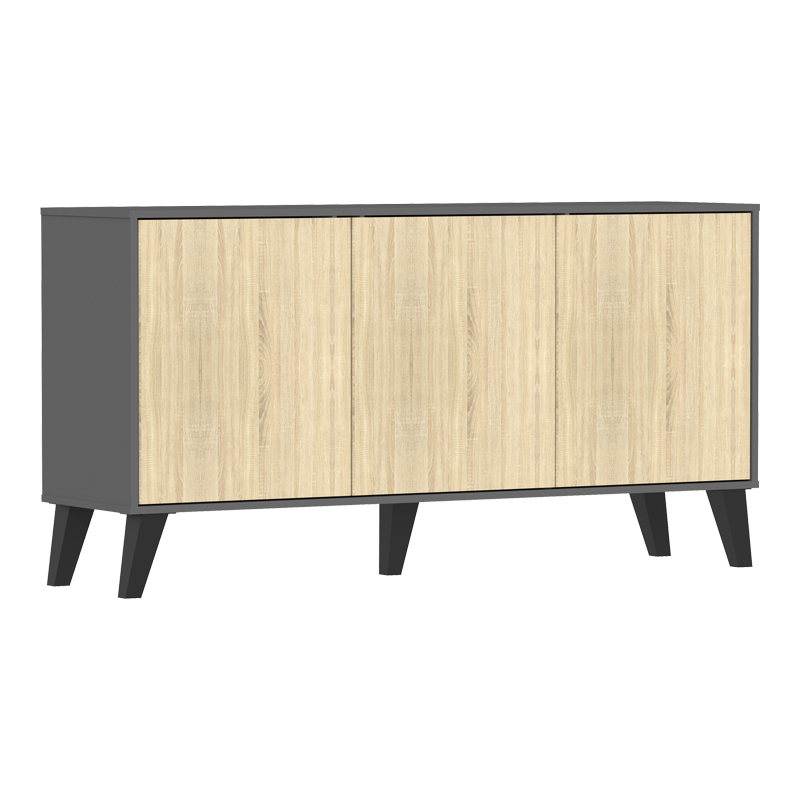 Bufe Billie pakoworld antracit-SONOMA 149x40x77cm