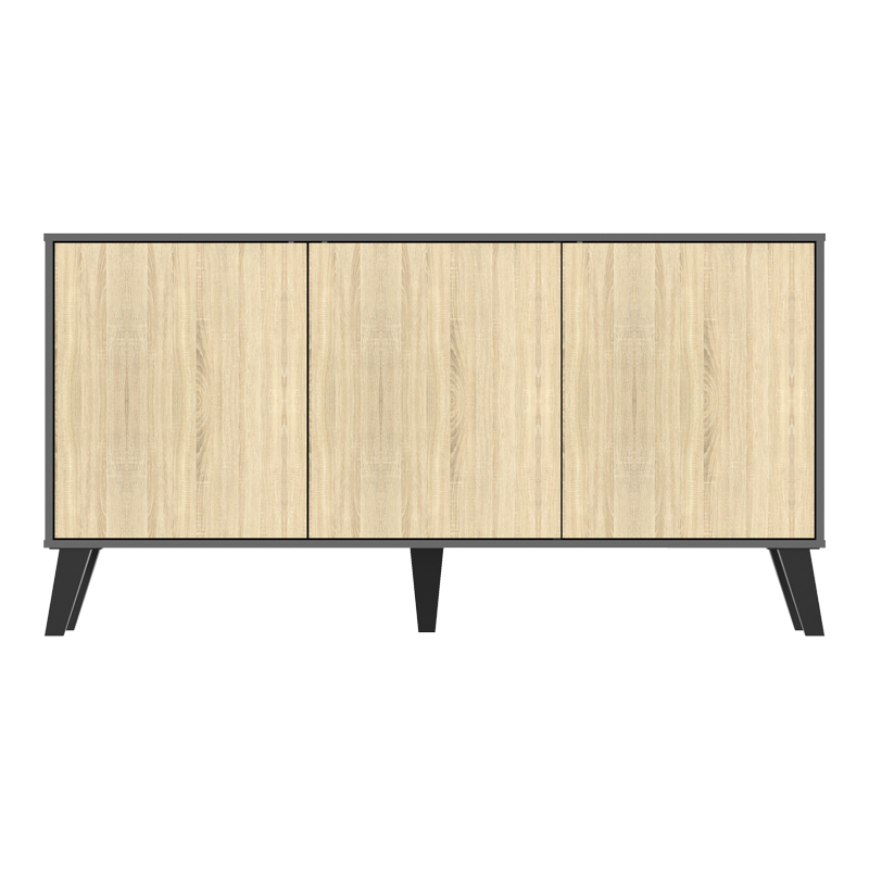 Bufe Billie pakoworld antracit-SONOMA 149x40x77cm