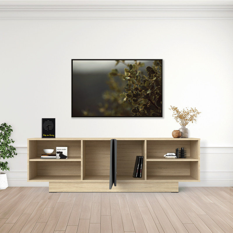 Mobilje TV Stevie pakoworld sonoma-anthracite 160x40x50cm
