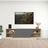 Mobilje TV Stevie pakoworld sonoma-anthracite 160x40x50cm