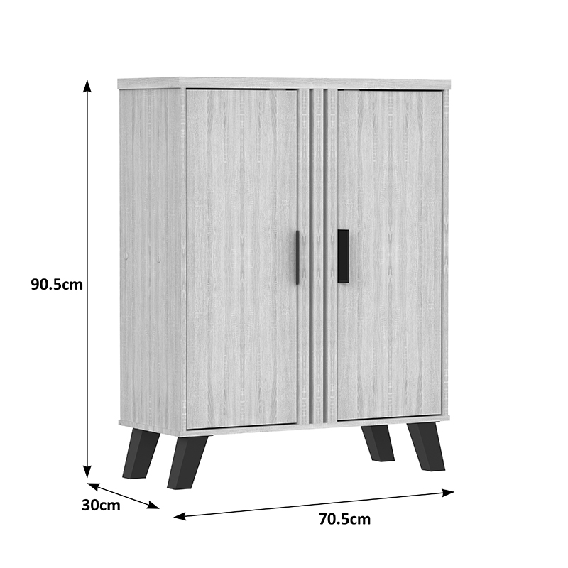 Dollap këpucësh Shoby pakoworld sonoma 70.5x30x91cm