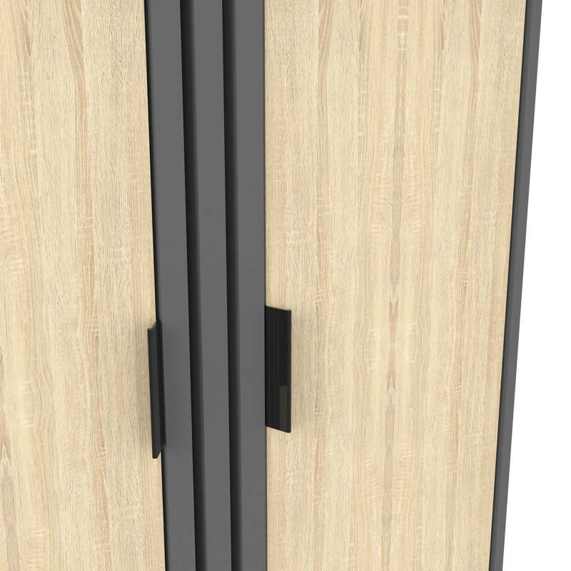 Dollap këpucësh Shoby pakoworld sonoma-antracit 70.5x30x91cm