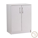 Kabinet këpucësh Shordo pakoworld melamine e bardhë-lisi 60x40.5x80cm