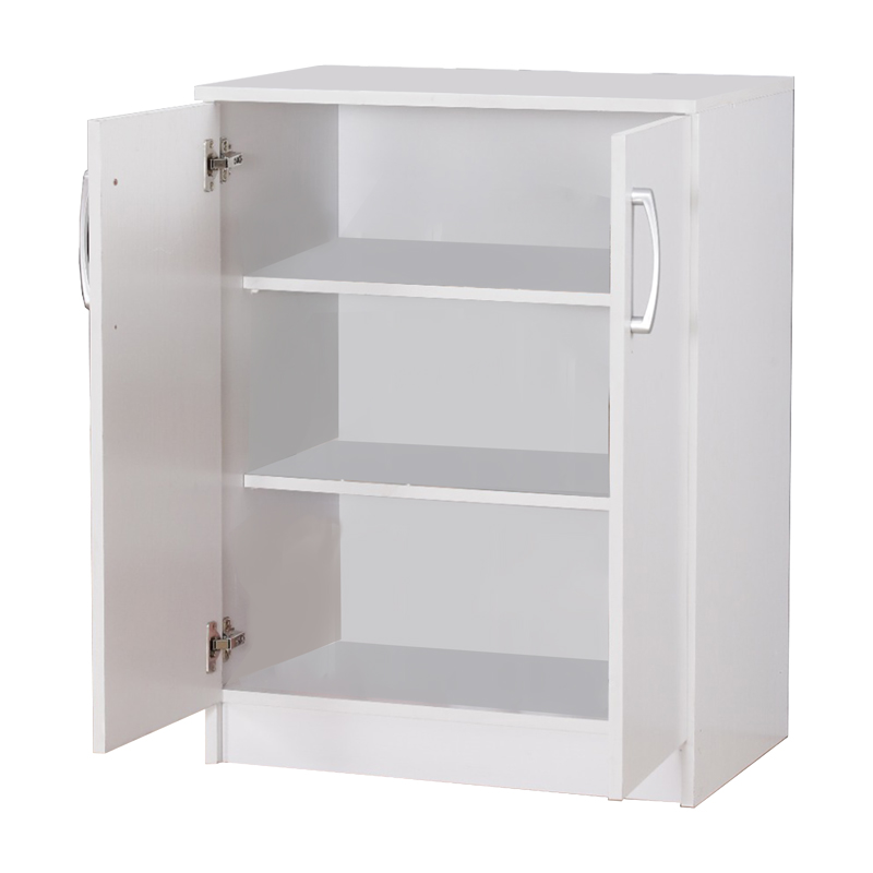 Kabinet këpucësh Shordo pakoworld melamine e bardhë-lisi 60x40.5x80cm