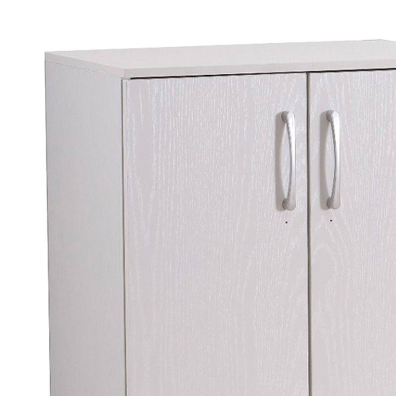 Kabinet këpucësh Shordo pakoworld melamine e bardhë-lisi 60x40.5x80cm