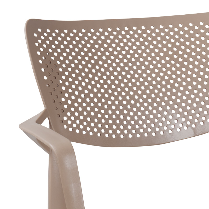 Tavolinë ngrënieje Icon-Frontline pakoworld set me 3 copë PP në ngjyrë CAPPUCCINO