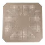 Tavolinë Icon pakoworld PP në ngjyrë kapuçino 80x80x74.5cm