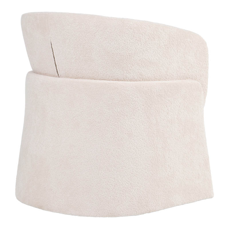 Fotel Julianna pakoworld beix boucle 68x65x74cm