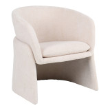 Fotel Julianna pakoworld beix boucle 68x65x74cm