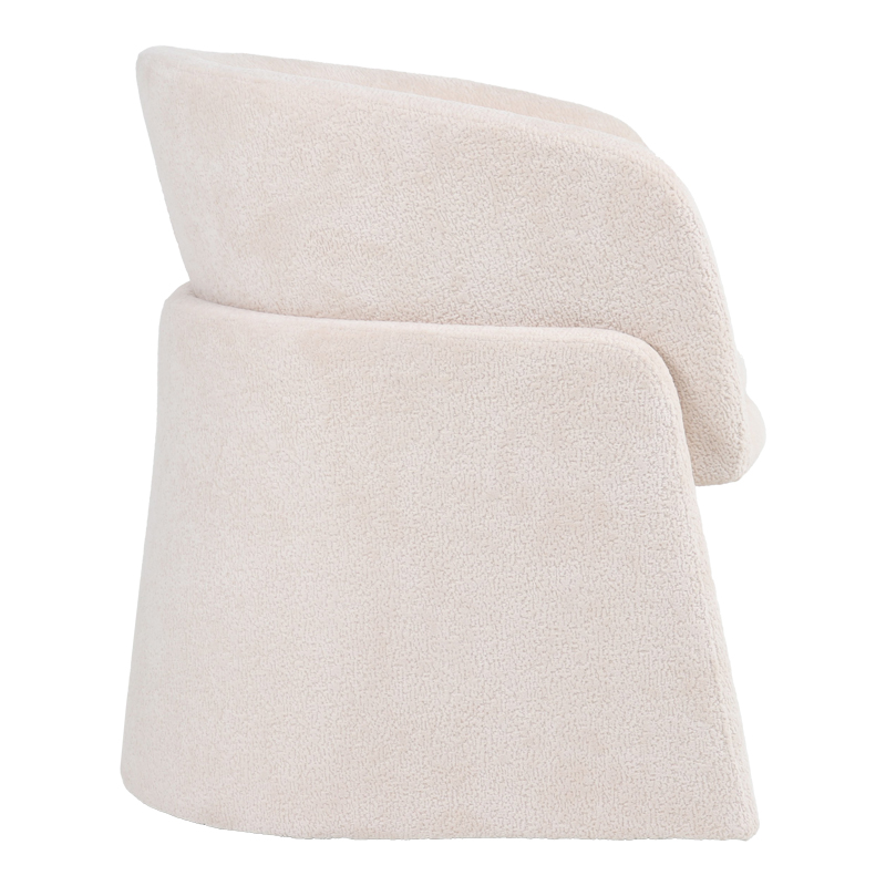 Fotel Julianna pakoworld beix boucle 68x65x74cm