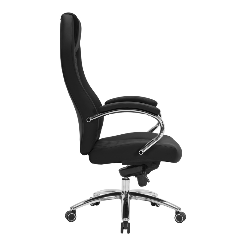 Karrige zyre menaxheri Ionia pakoworld PU e zezë 67x49.5x123cm