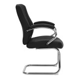 Karrige vizitori Thiodore pakoworld PU e zezë 67x49.5x100cm