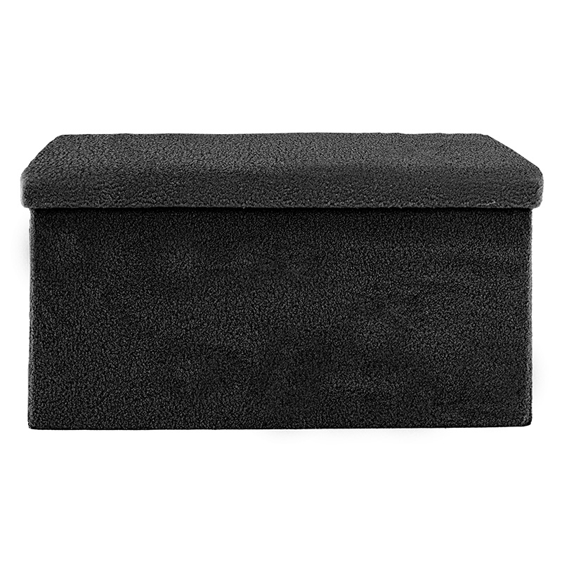 Stol-bagazh Forward pakoworld pëlhurë bouclé antracit 76x38x38cm