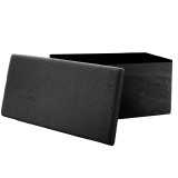 Stol-bagazh Forward pakoworld pëlhurë bouclé antracit 76x38x38cm