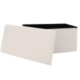 Stol-arkë Forward pakoworld pëlhurë bouclé ngjyrë fildishi 76.5x38x37.5cm