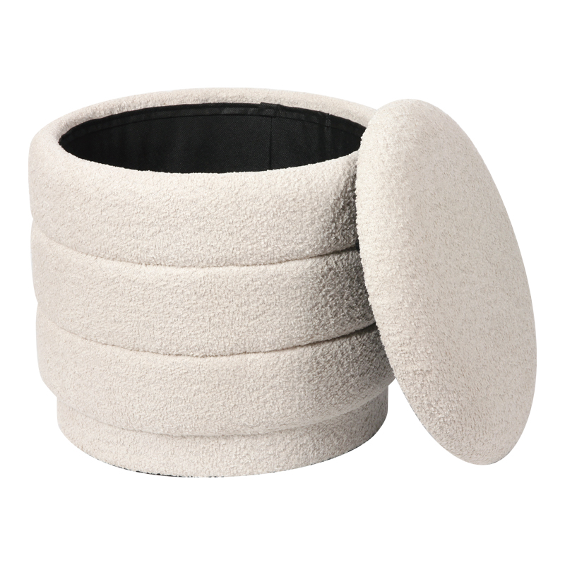 Stol-arkë Bettia pakoworld pëlhurë teddy fildish D41x38.5cm