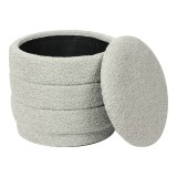 Stol-arkë Bettia pakoworld pëlhurë teddy mint D41x38.5cm
