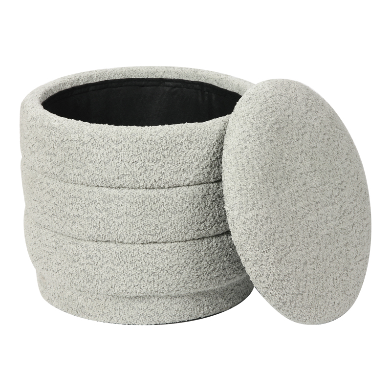 Stol-arkë Bettia pakoworld pëlhurë teddy mint D41x38.5cm