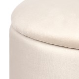 Stol-arkë Terina pakoworld kadife krem D46x42cm