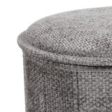 Stol-arkë Trebia pakoworld pëlhurë gri 76x38x38cm