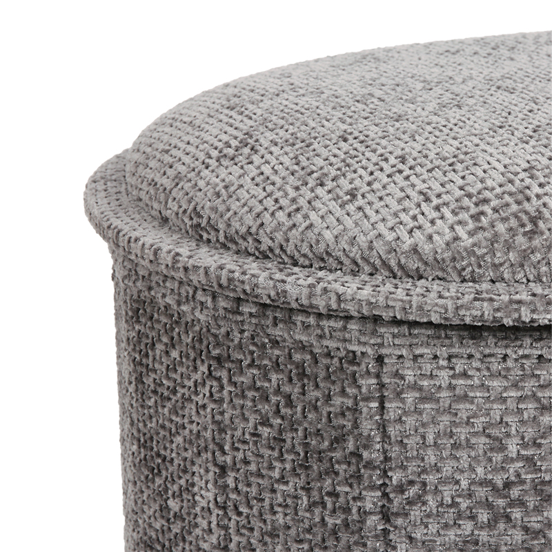 Stol-arkë Trebia pakoworld pëlhurë gri 76x38x38cm