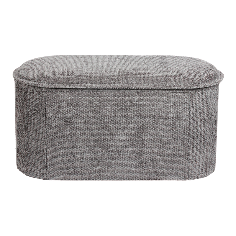 Stol-arkë Trebia pakoworld pëlhurë gri 76x38x38cm
