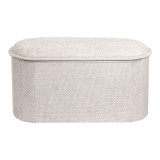 Stol-arkë Trebia pakoworld pëlhurë krem 76x38x38cm