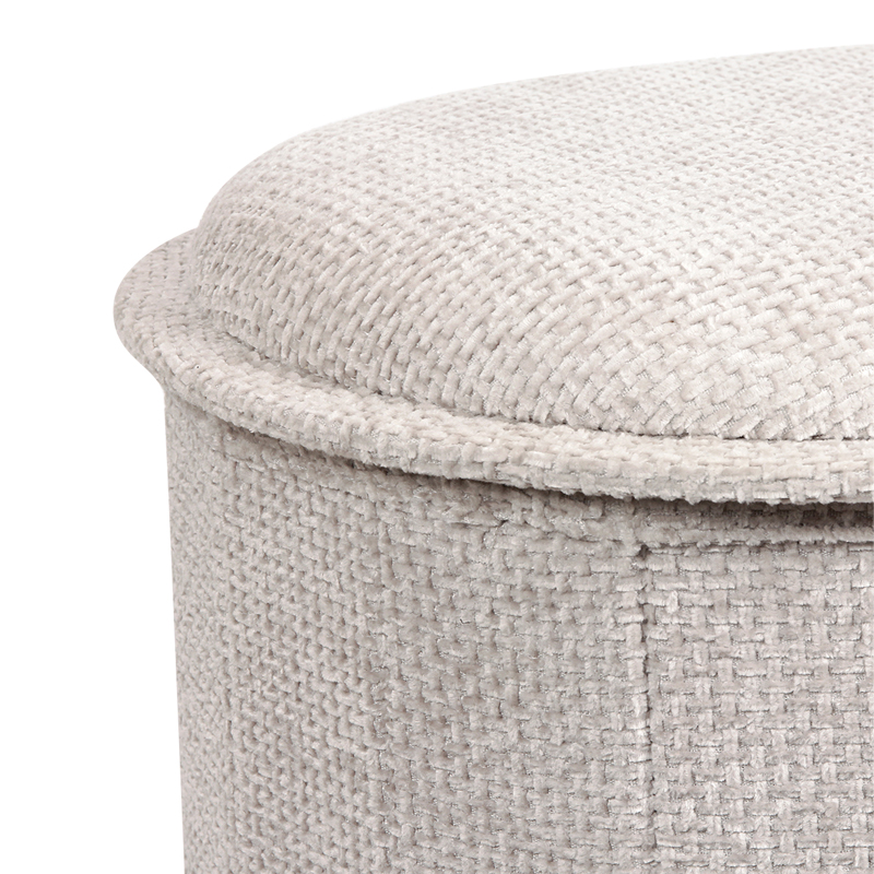 Stol-arkë Trebia pakoworld pëlhurë krem 76x38x38cm