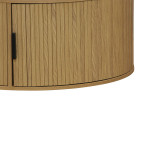 Tavolinë kafeje Scandi pakoworld MDF në nuancë natyrale D80x35.5cm