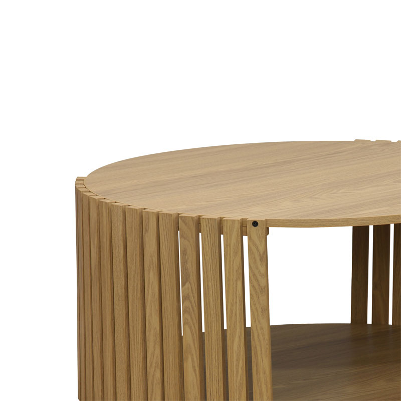Tavolinë kafeje Heavenly pakoworld MDF natyrale D83x38cm